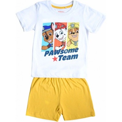 Eplus M chlapčenské pyžamo Paw Patrol biela