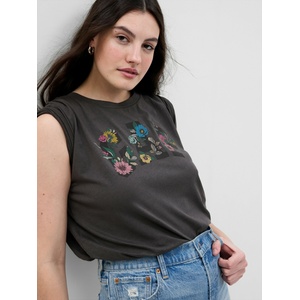 GAP Тениска с цветно лого GAP GAP | Cheren | ЖЕНИ | XS