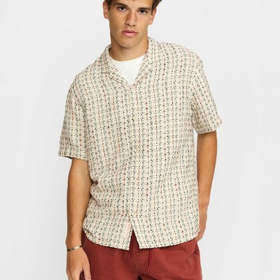 Revolution košel'a krátky rukáv Cuban offwhite