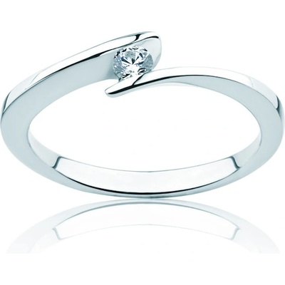 SAVICKI Годежен пръстен Minimalism: бяло злато, диамант