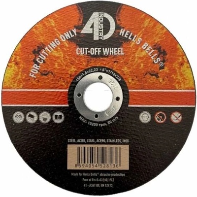 Hells Bells Řezný kotouč 150 x 1,6 x 22 mm HB15016