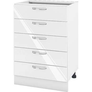 ИРИМ Долен кухненски шкаф Сити БФ-Бяло гланц-05-29 60 см