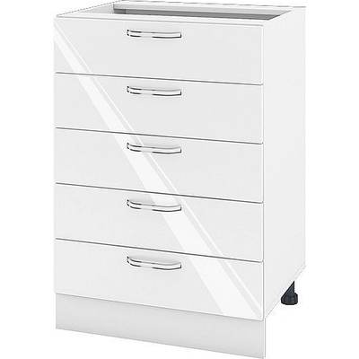 ИРИМ Долен кухненски шкаф Сити БФ-Бяло гланц-05-29 60 см