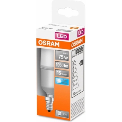 Osram LED žárovka STICK, 10W, E14, 4000K, 1050lm, mat.