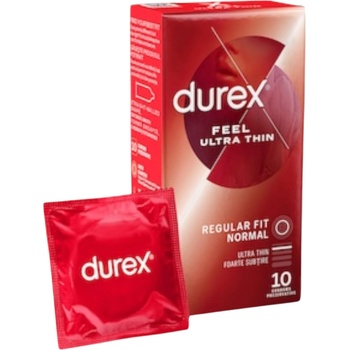 Durex Feel Ultra Thin - ултратънък, реалистичен презерватив (10 бр. )