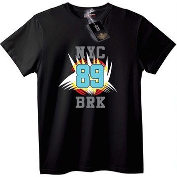 NOONEBRAND Тениска NYC 89 BRK Градска - S, Black