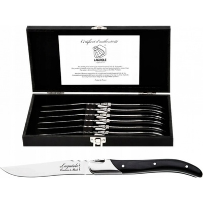 Laguiole Luxury Line Steakové nože Ebony Wood