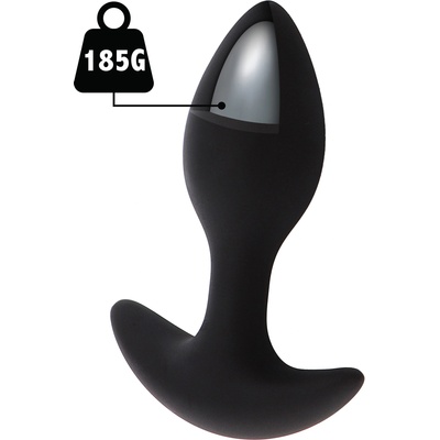 Hidden Desire Extreme Weighted Anal Plug Black 185g