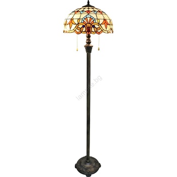 Brilagi - Tiffany витражна подова лампа MIRABELLA 2xE27/60W/230V (BG4400)