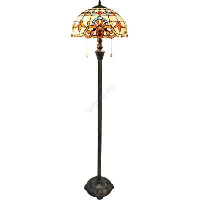 Brilagi - Tiffany витражна подова лампа MIRABELLA 2xE27/60W/230V (BG4400)