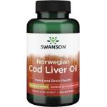 Swanson Norwegian Cod Liver Oil 350 mg [250 Гел капсули]