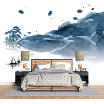 Image 1 of Art gift Фототапет Тъмно сини облаци