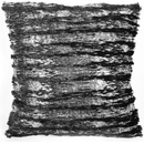 Forbyt Strieborná Pruhy čierny 40 x 40 cm