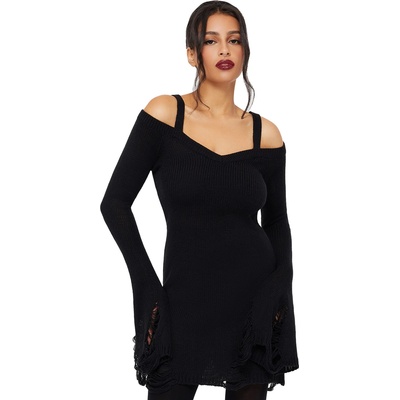 KILLSTAR Дамска рокля с дълъг ръкав KILLSTAR - Night Widow - Black - KSRA013916