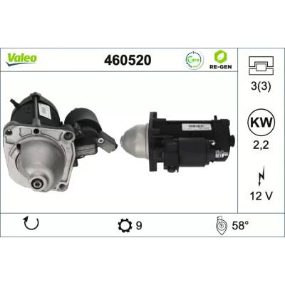 VALEO Startér VALEO RE-GEN REMANUFACTURED VA 460520