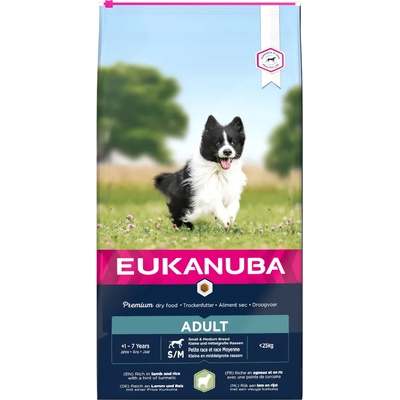 EUKANUBA 10% намаление! Суха храна Eukanuba с агнешко и ориз (12 кг) - Adult Small / Medium Breed