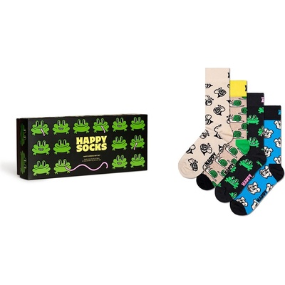 Happy socks Чорапи Happy socks Happy Animalss Gift Set Half Socks 4 Pairs - Multicolor