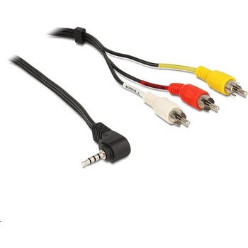 Delock Кабел Delock 84504, Стерео жак 3.5 мм 4-пинов, Мъжки, Въртящ се 3 x RCA мъжки, 1, 5 м (84504)