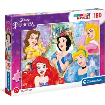 Clementoni - Puzzle The most beautiful Disney princesses - 180 piese