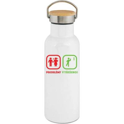 123TRIKO termoska Šipky, problém? Vyřešen. Červený a zelený tisk 500 ml