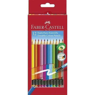 Faber Castell pastelky s farebnou gumou 1 plechová krabička116612 2 farieb
