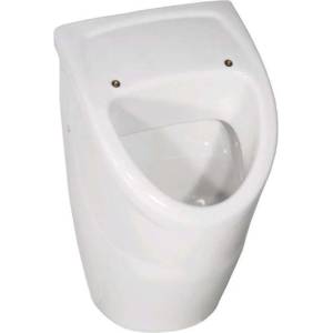 Villeroy & Boch O. novo - Писоар с вакуумна система „Compact за капак, заден отвод, с прицелна марка, CeramicPlus, алпийско бяло 755706R1 (755706R1)