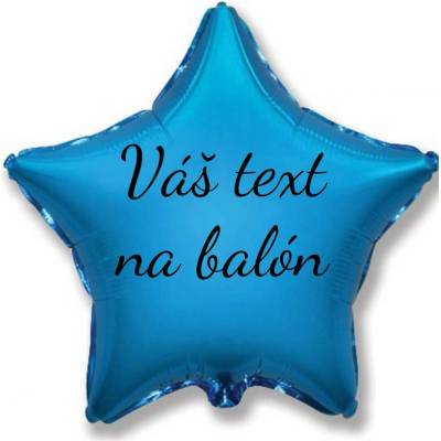 Personal Godan Fóliový balón s textem Modrá hvězda 45 cm