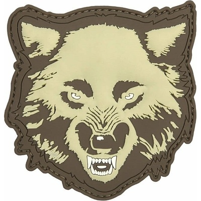 101INC nášivka 3D plastová VLK velcro COYOTE