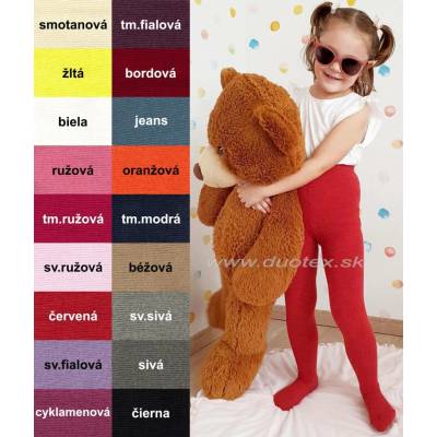 WOLA Bavlněné punčošky w(u)38.000 červená