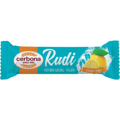 Cerbona Rudi Vegan Ovesná tyčinka celomáčená s citrónovou nádivkou 30 g
