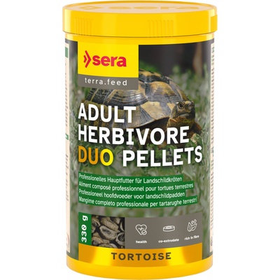 Sera Tortoise Adult Herbivore Duo Pellets 1000 ml – Hledejceny.cz