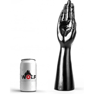 Wolf Fist Handler M, čierne dildo s Vac-U-Lock 35 x 4,4–8 cm