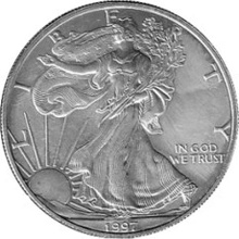 U.S. Mint stříbrná mince American Eagle 1997 1 oz