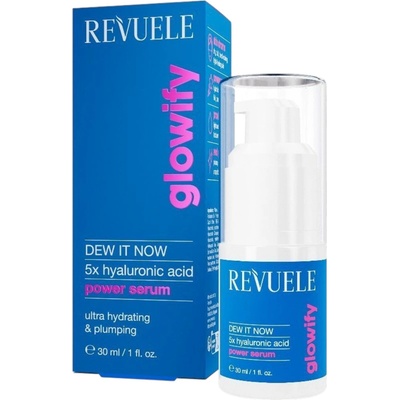 Revuele Glowify Dew It Now 5x Hyaluronic Acid Power Serum, ултра хидратиращ серум с 5 вида хиалуронова киселина, 30 ml