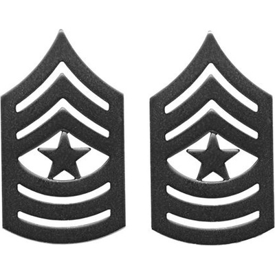 Armáda U.S. Odznak hodnostní SgtMaj.MC ČERNÝ