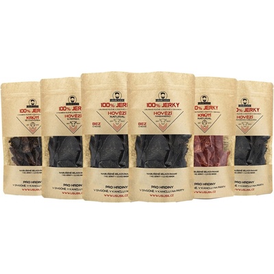 Usušil & Syn 100% Jerky Zvědavec XL na košt 6 x 150 g