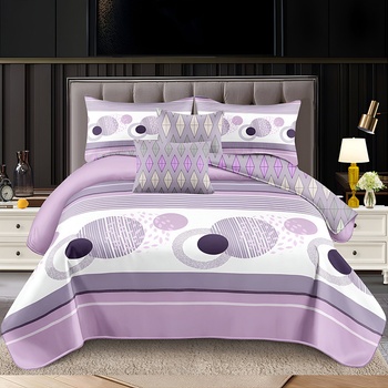 EmonaMall Двулицев спален комплект с ластик EmonaMall, 6 части - Модел S17524 (S17524-33333e)