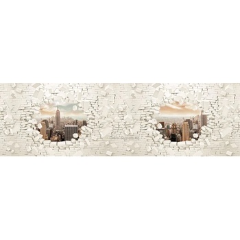 Image 1 of Фототапет флис Стена 3d Ню Йорк 3xl