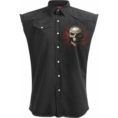 RukaHore Spiral Stairs košeľa Game Over black print unisex čierna