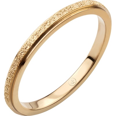 Bruno prsten s pískováním ROSE GOLD S4054