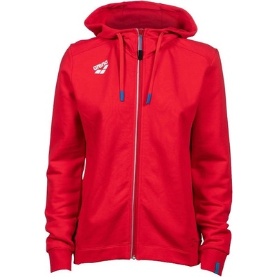 Arena Women Team Hooded Jacket Panel Red