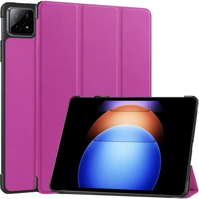 Vsetkonamobil 74179 LEATHER Zaklápací kryt pre Xiaomi Pad 6S Pro fialový