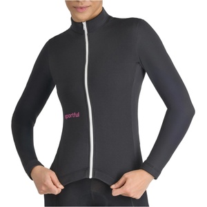 Sportful Дамска фланелка с дълъг ръкав за колоездене Sportful Women's Classic Thermal Jersey Cycling jersey - Black (156-2666-0114)
