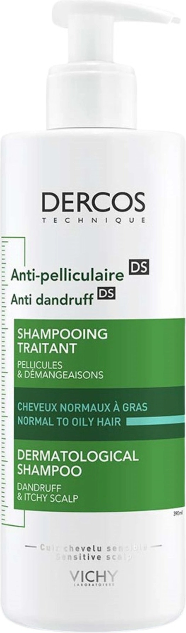 Vichy Dercos Шампоан против пърхот Anti-dandruff DS, 390 ml