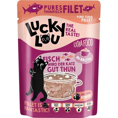 Lucky Lou Extra Food Filet z tuniaka ve vývaru 70 g