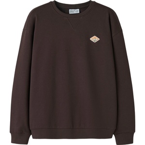 NAME IT Детски пуловер Name it Kid's L/S Relax Sweatshirt Jumper - Chocolate Plum - размер 134/140 (EU) (704-6363-0211)