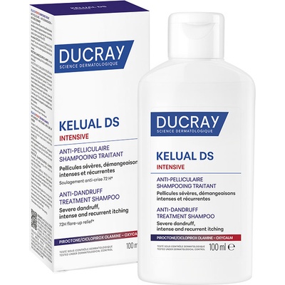 Ducray Kelual DS Третиращ шампоан против тежък пърхот Intensive, 100 ml