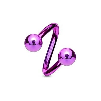 Šperky4U piercing spirála fialová SP1001A-16115