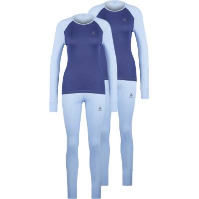 Odlo Дамско синтетично термобельо Odlo Women's Active Warm Special Set Synthetic base layer - Blue Heron / Skipper Blue (114-3830-0114)