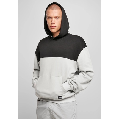 Urban Classics Мъжки суичър в сиво и черно Urban Classics Upper Block UB-TB4395-03111 - Черен, размер L